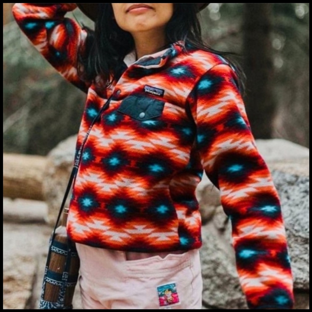 Patagonia Synchilla Snap T Recycled Fleece Pullover in Wild Desert